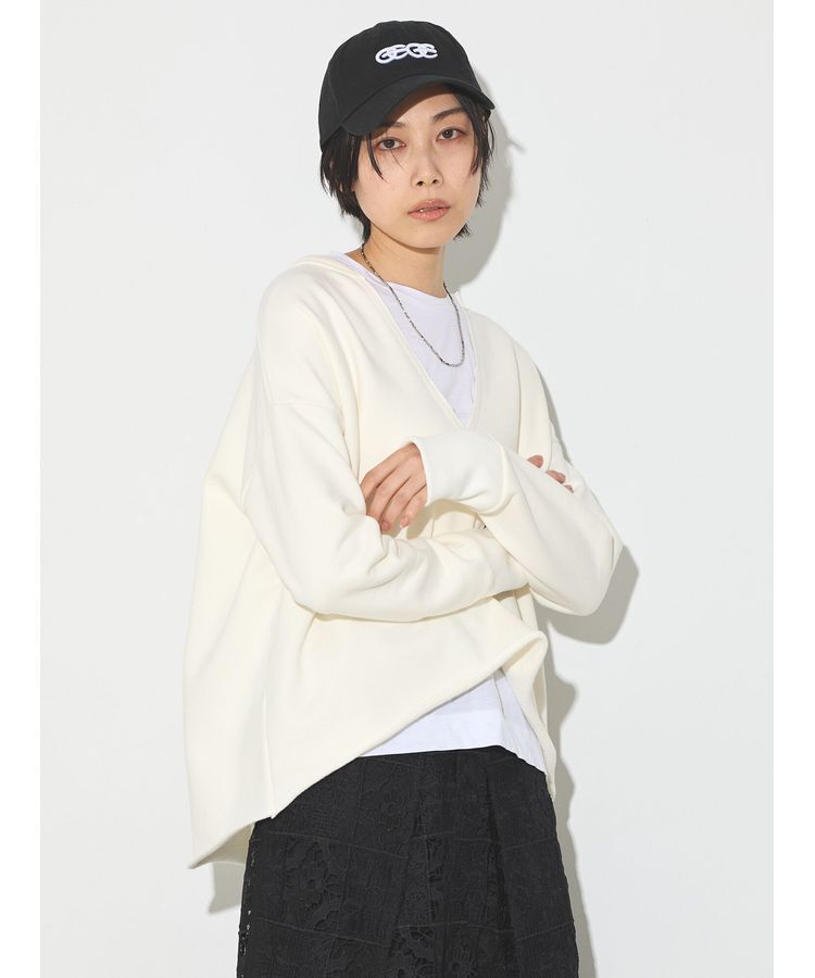 GARAGE OF GOOD CLOTHING「Vネック裾切りっぱなしプルオーバー」|Tシャツ・カットソー|