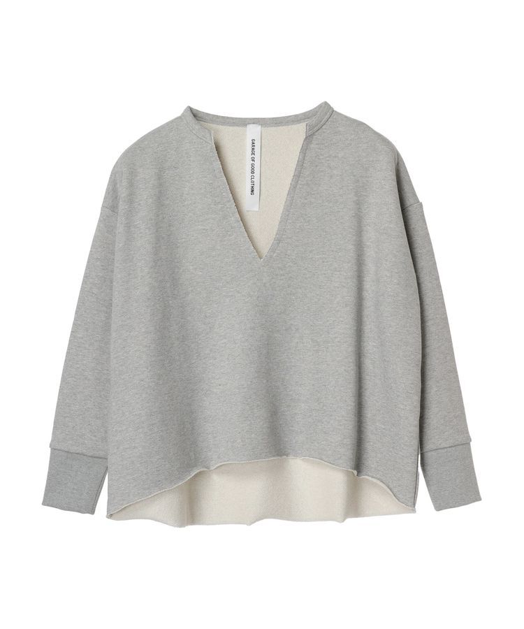 GARAGE OF GOOD CLOTHING「Vネック裾切りっぱなしプルオーバー」|Tシャツ・カットソー|