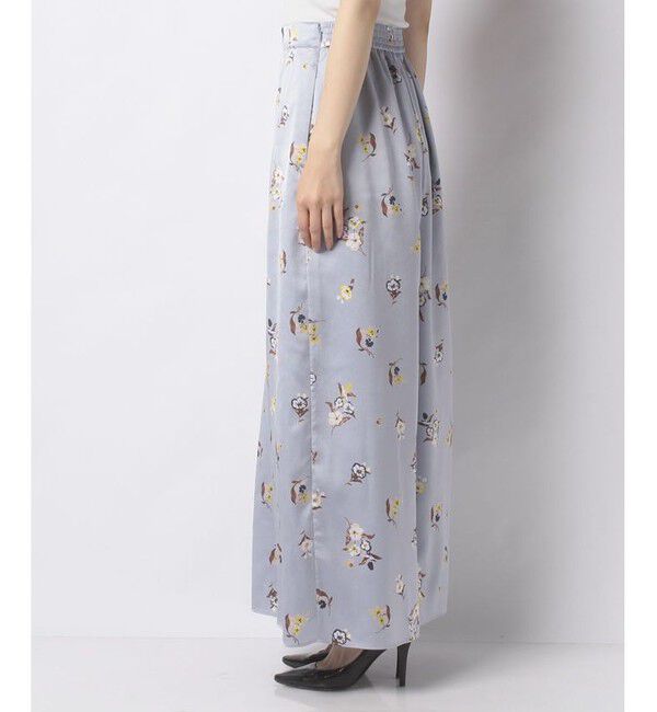 LOULOU WILLOUGHBY「《WEB LIMITED》【LOULOU WILLOUGHBY】ヴィンテージフラワーアシンメトリーパンツ」|その他|