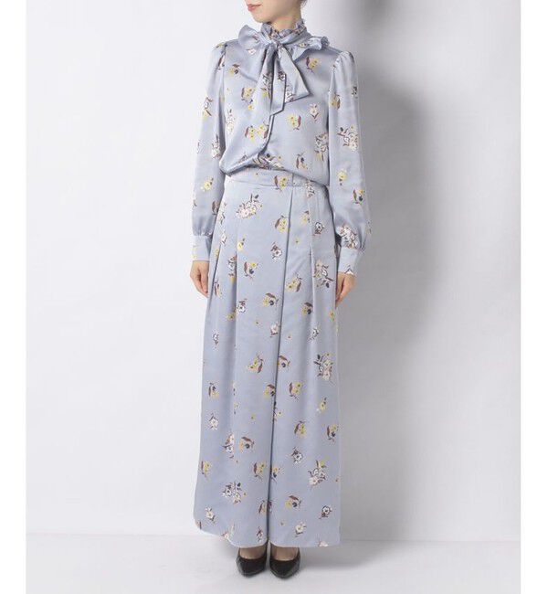 LOULOU WILLOUGHBY「《WEB LIMITED》【LOULOU WILLOUGHBY】ヴィンテージフラワーアシンメトリーパンツ」|その他|