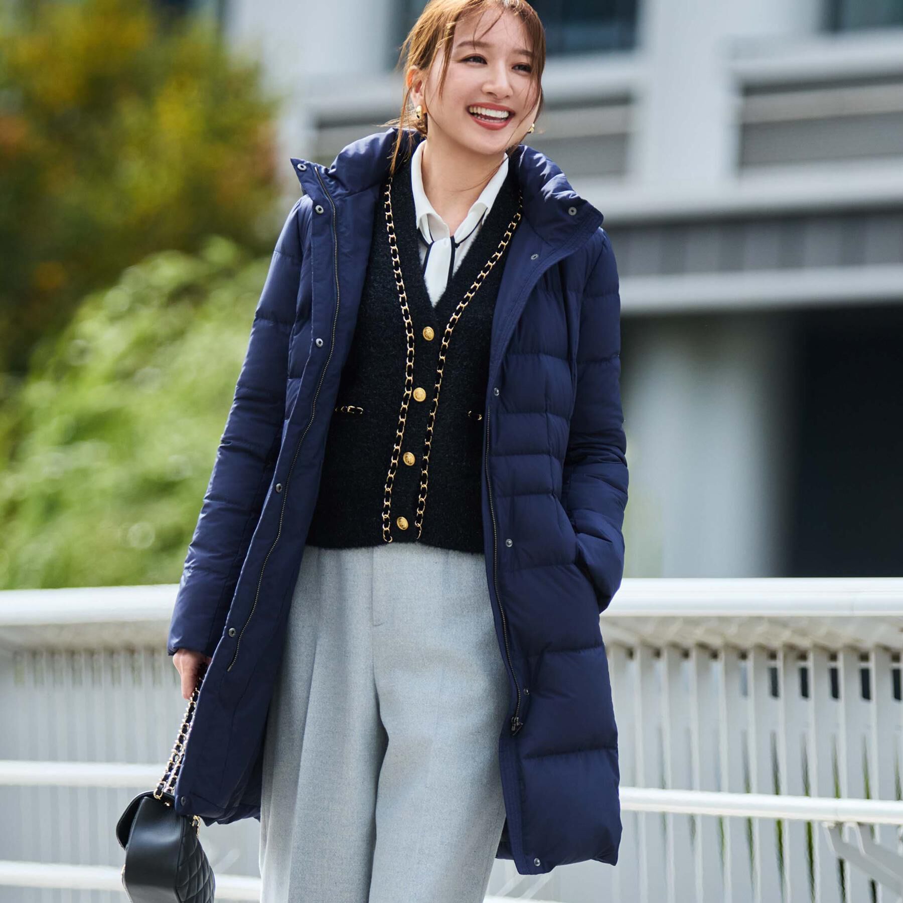 COUP DE CHANCE「【フランス産ホワイトダックダウン／FP800保温性◎／抗菌防臭／手洗い可】ロングダウンコート」|ダウン|