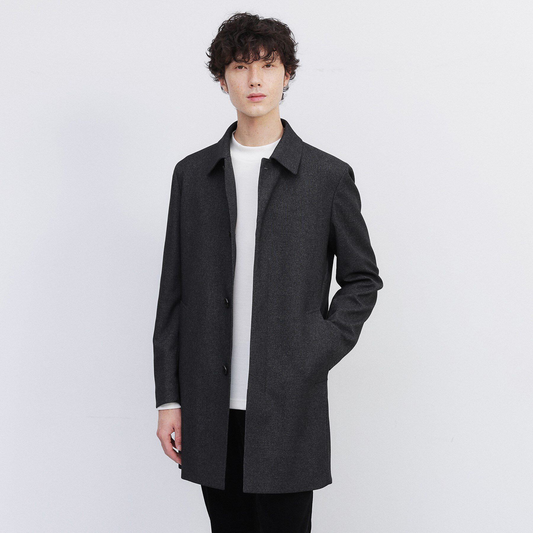 TAKEO KIKUCHI「【ダウンライナー付き】メランジ ステンカラー コート」|ステンカラーコート|