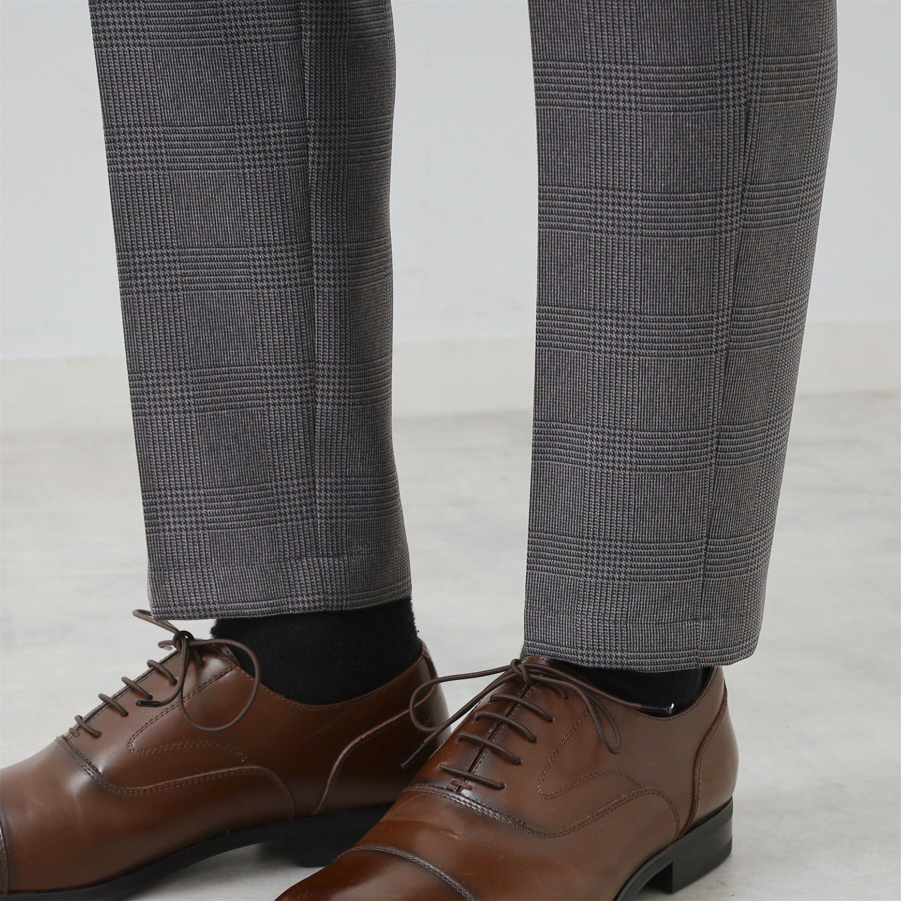 THE SHOP TK「【セットアップ可/防シワ/洗濯機OK】AVANT WOOLYグレンチェックスラックス」|その他|