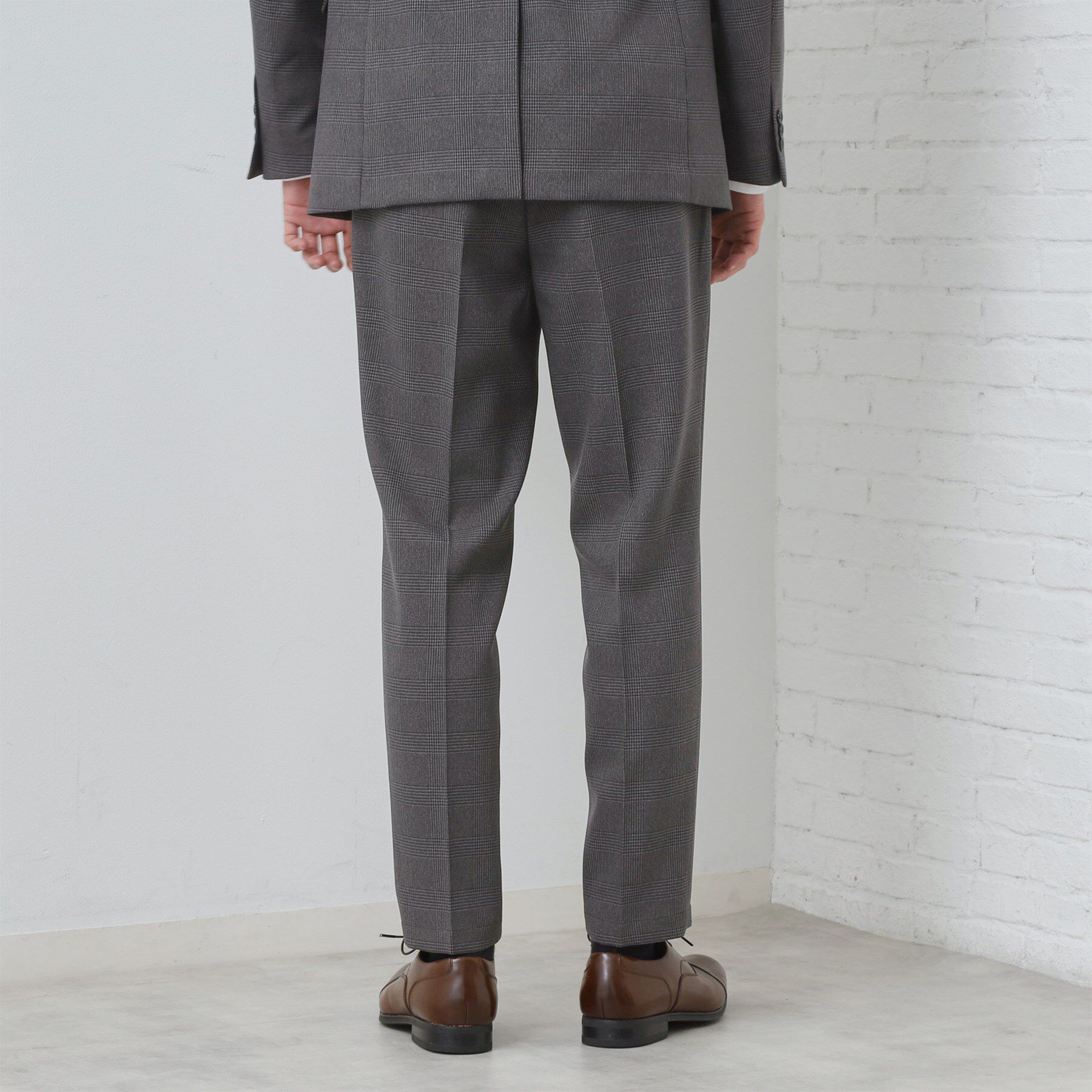 THE SHOP TK「【セットアップ可/防シワ/洗濯機OK】AVANT WOOLYグレンチェックスラックス」|その他|