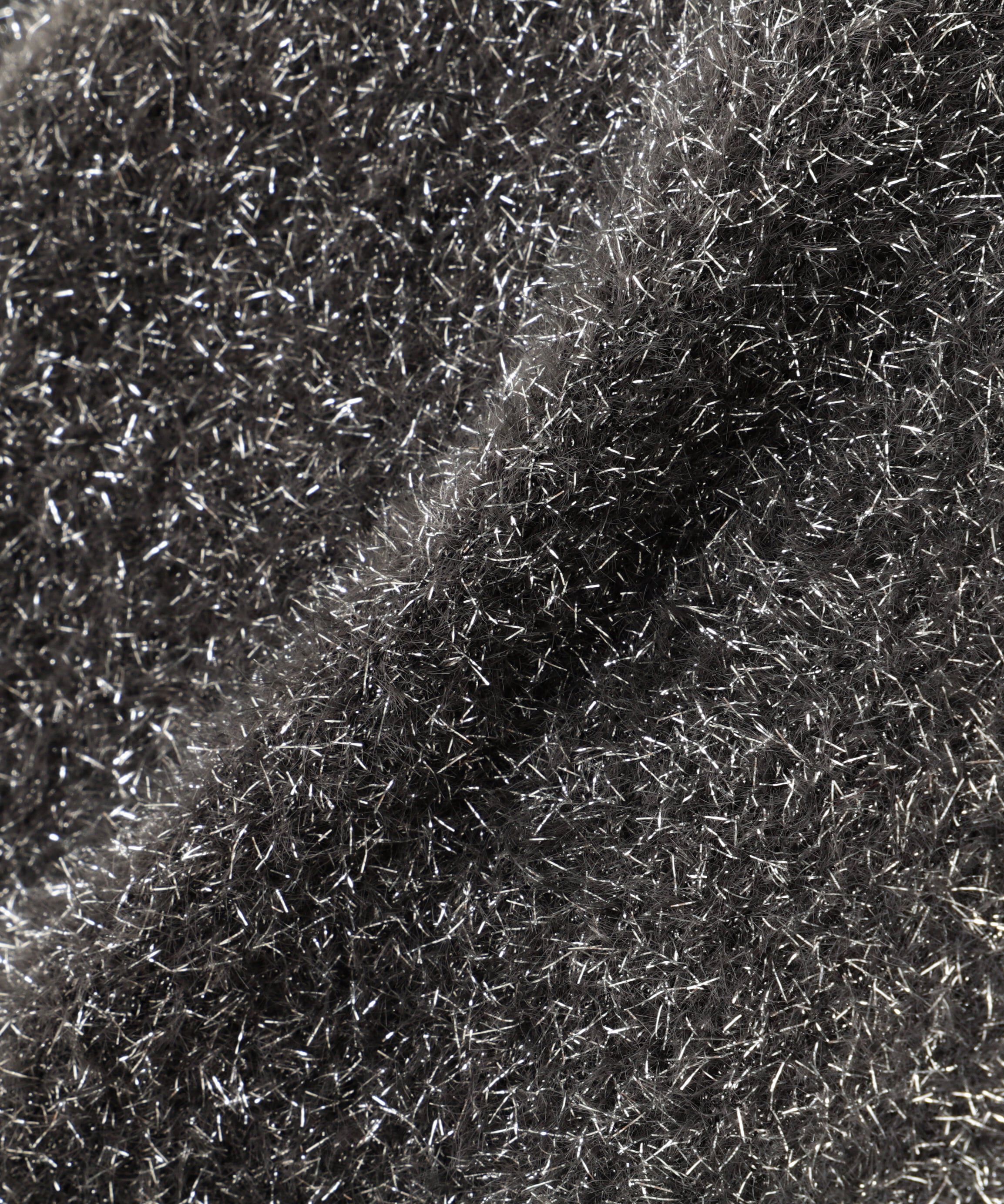  「ラメ接結クロップドニットブルゾン　24AW」|ニット・セーター|