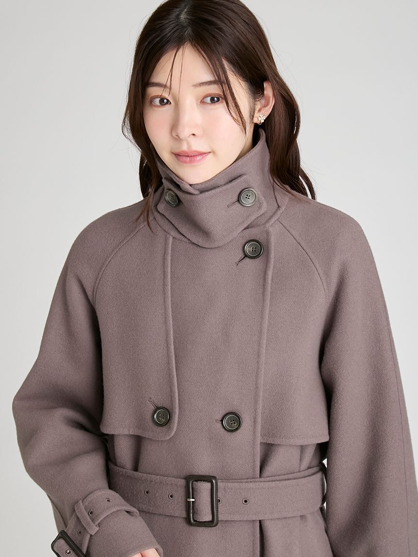 ウール混ロングトレンチコート（CELFORD）｜ルミネのファッション通販