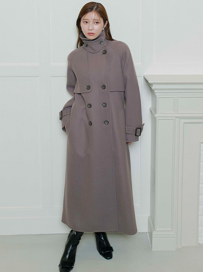 ウール混ロングトレンチコート（CELFORD）｜ルミネのファッション通販