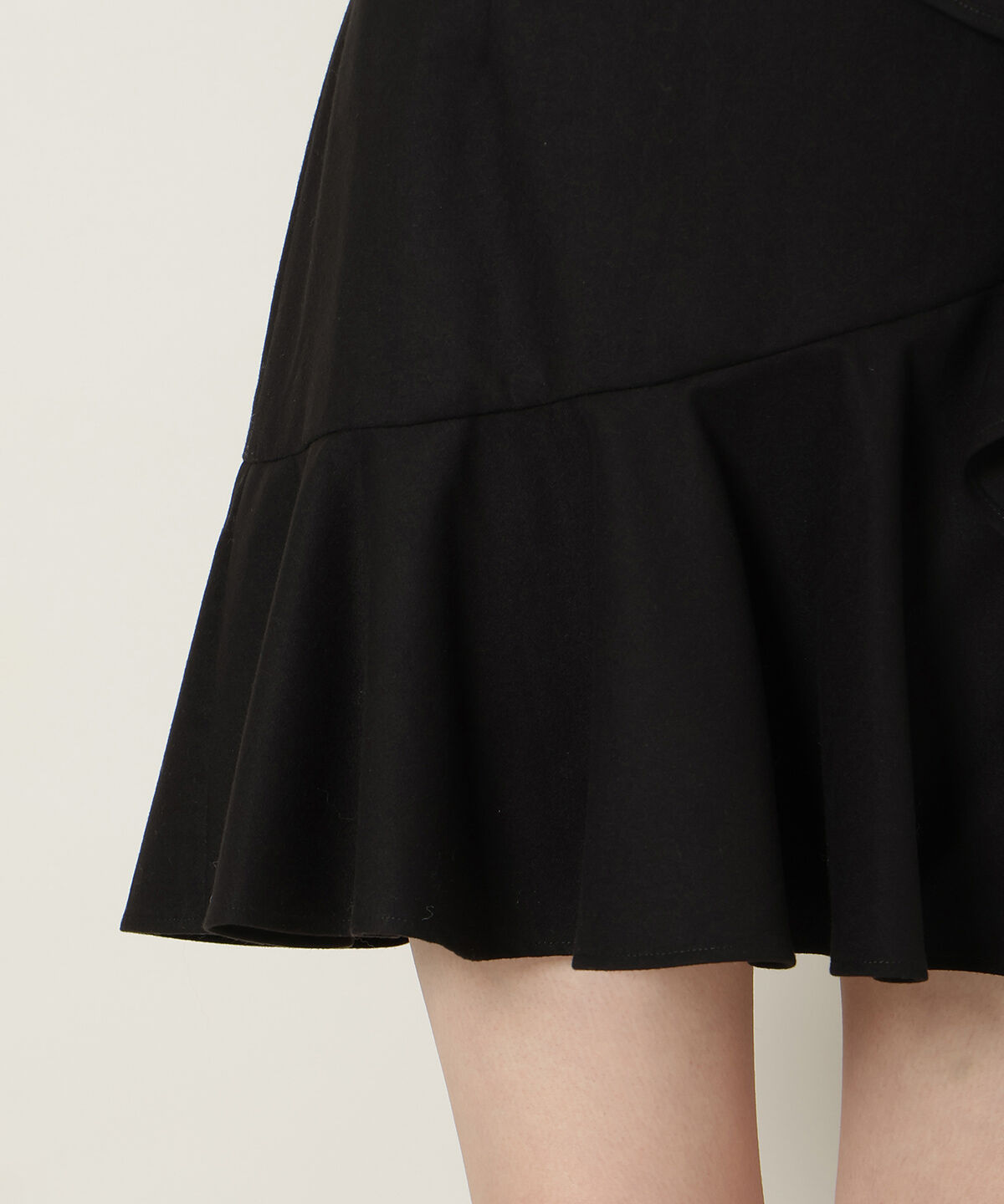 WILLSELECTION「アシメラッフルフリルミニスカート」|フレア|