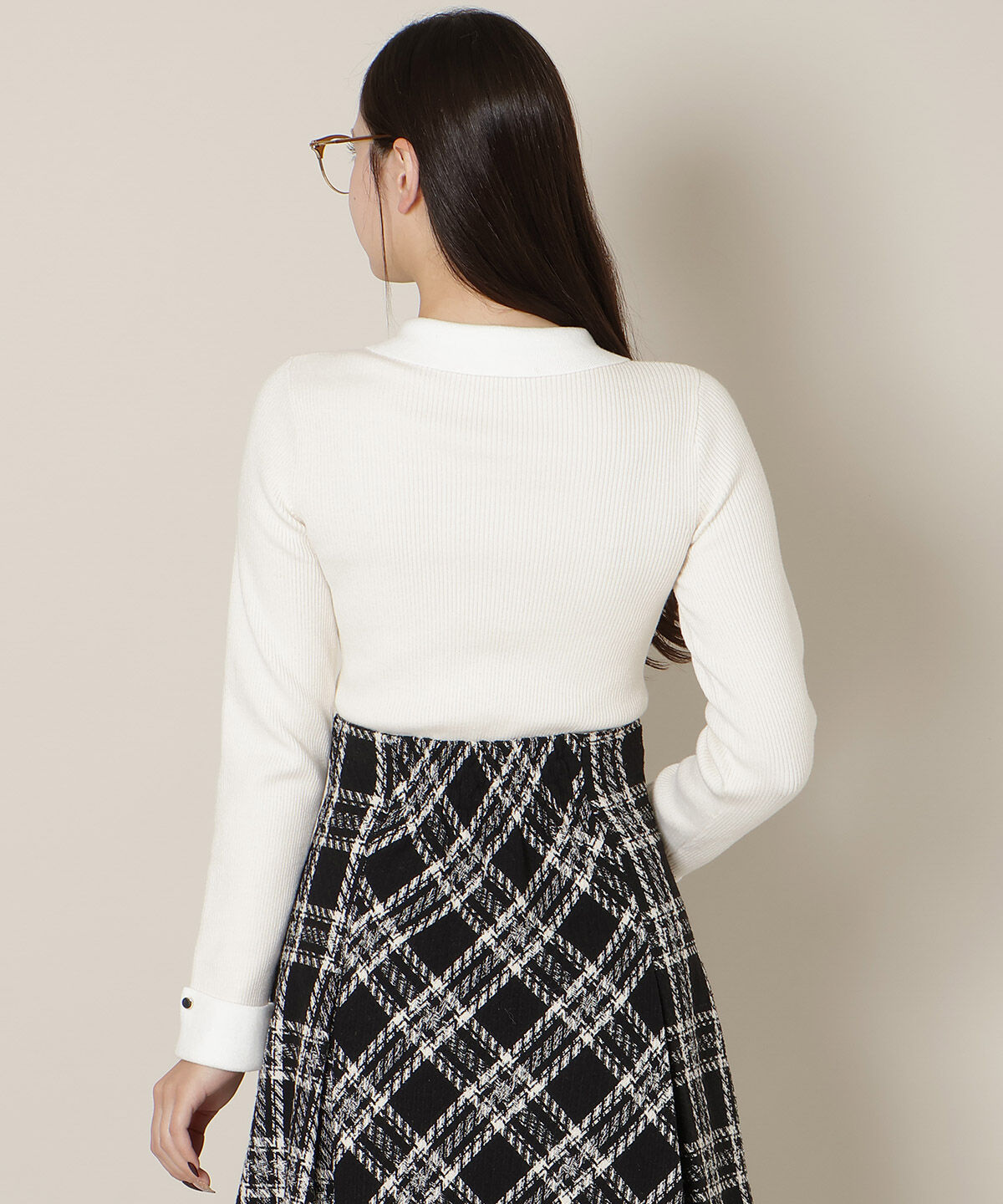 WILLSELECTION「ポロカラーリブニット」|ニット・セーター|