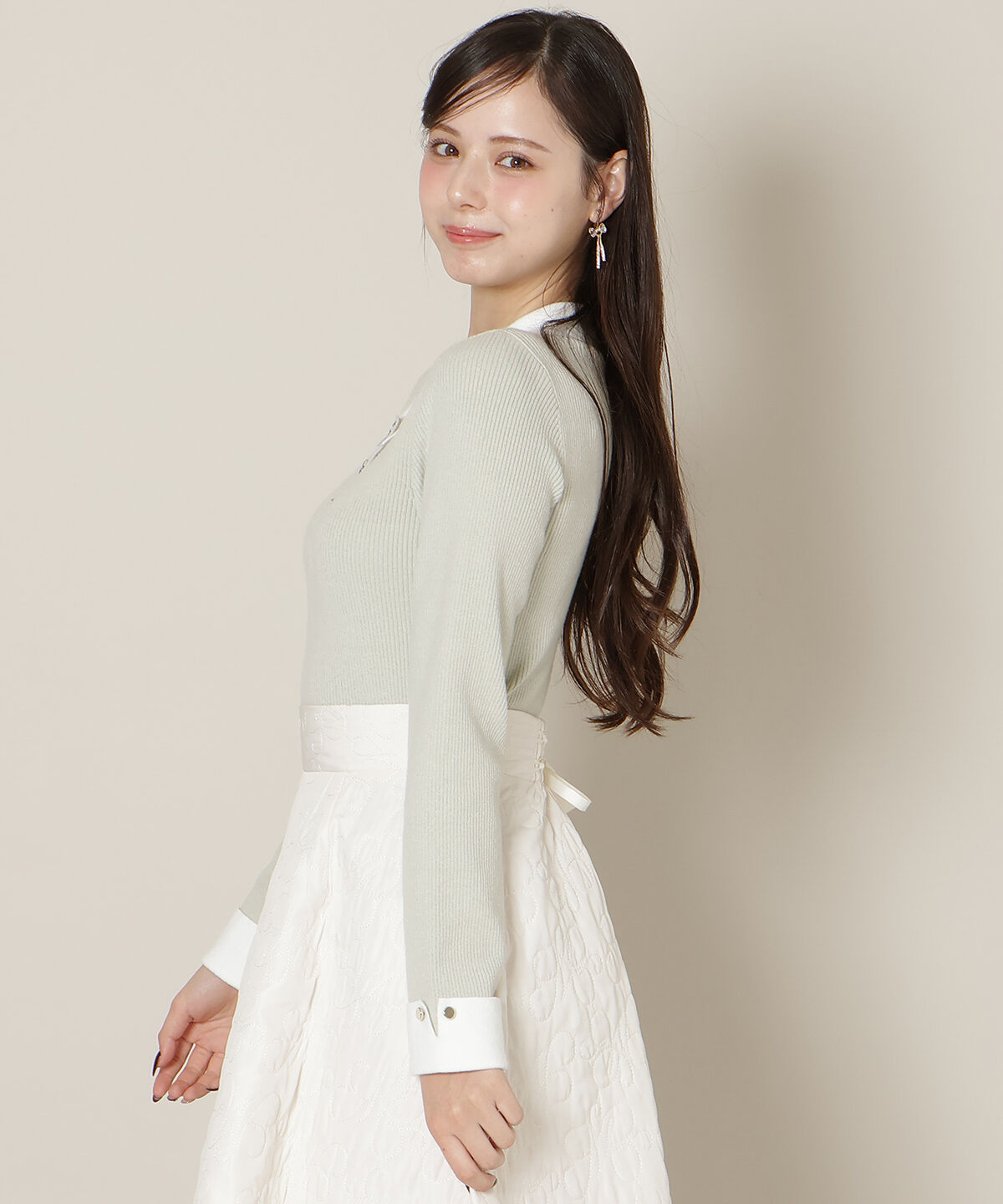 WILLSELECTION「ポロカラーリブニット」|ニット・セーター|