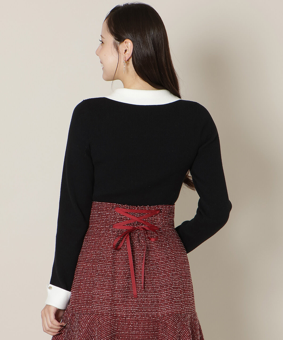 WILLSELECTION「ポロカラーリブニット」|ニット・セーター|