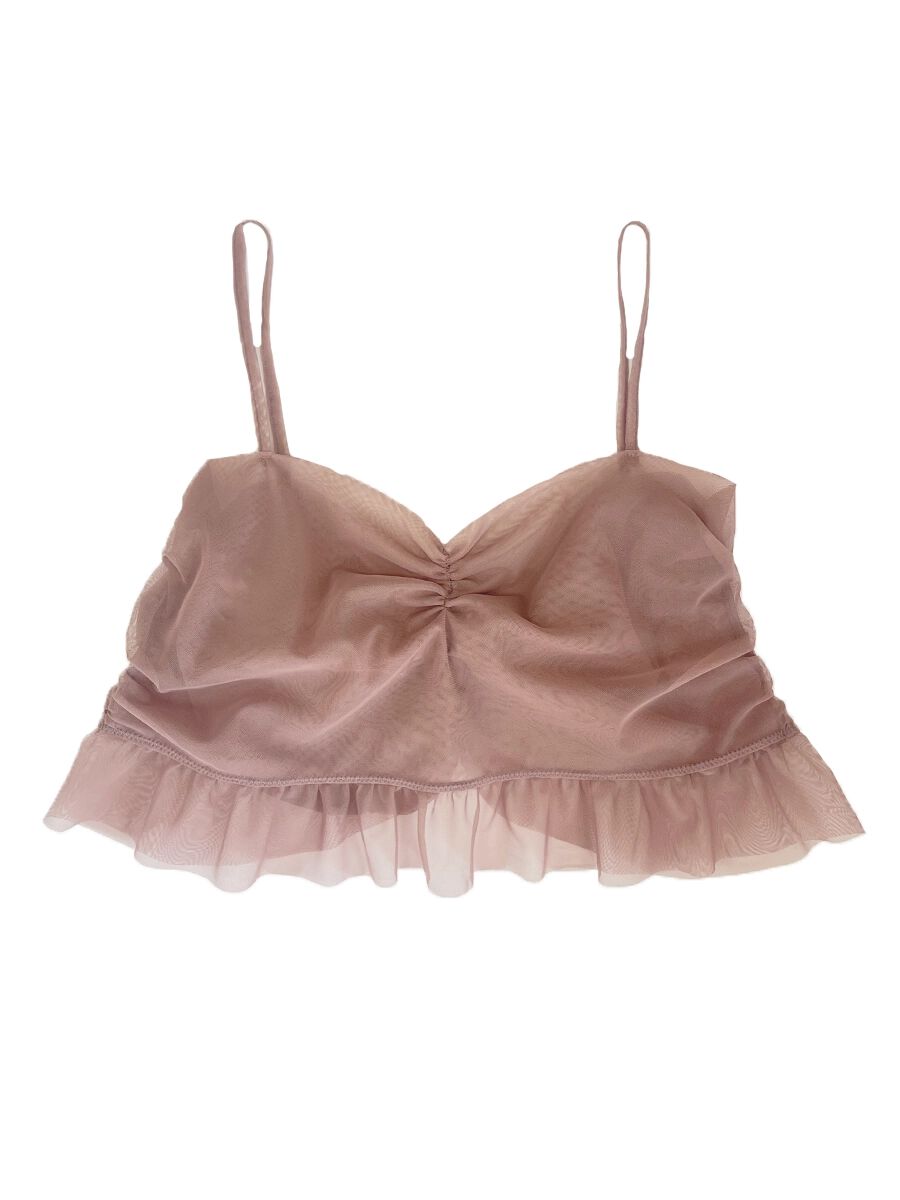 PEAK&PINE「お水OK！チュール素材キャミソールトップス/レイヤードアイテム」|スポーツ|