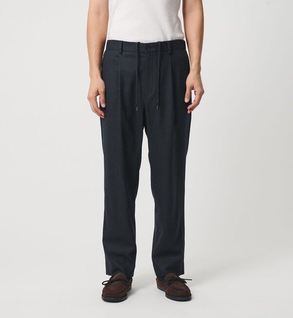 BEAUTY&YOUTH UNITED ARROWS「フラノ テーパード イージー パンツ NO.5 手洗い可能」|チノ|