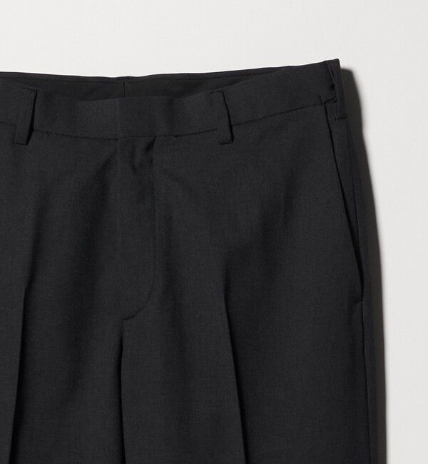 BEAUTY&YOUTH UNITED ARROWS「ピンヘッド ポリエステル ノープリーツ スリム パンツ NO.1 セットアップ対応可能」|チノ|