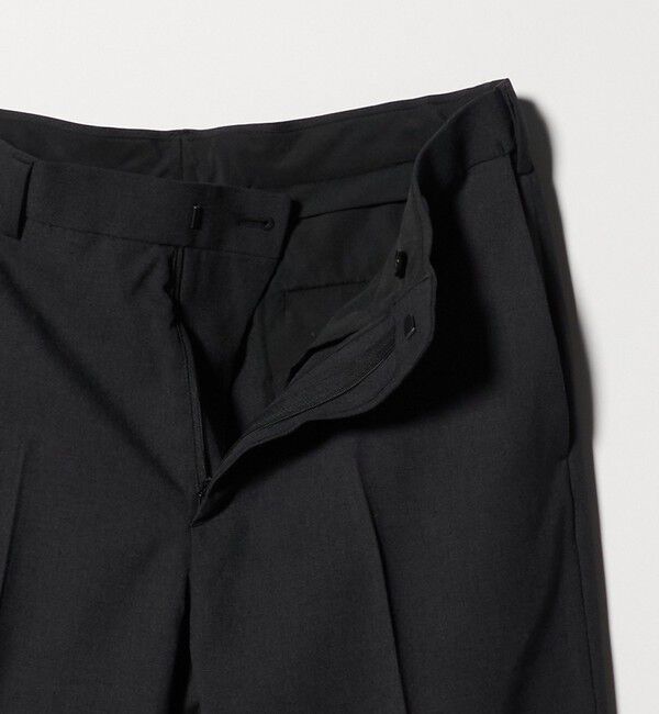 BEAUTY&YOUTH UNITED ARROWS「ピンヘッド ポリエステル ノープリーツ スリム パンツ NO.1 セットアップ対応可能」|チノ|