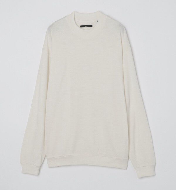 SHIPS「SHIPS: 〈抗菌消臭〉 ミルドウール ジャージー モックネック 長袖 ニットソー」|Tシャツ・カットソー|