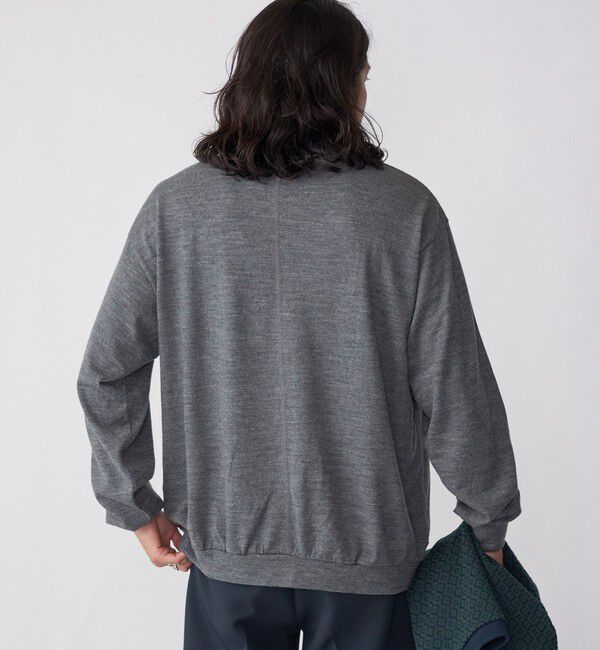 SHIPS「SHIPS: 〈抗菌消臭〉 ミルドウール ジャージー モックネック 長袖 ニットソー」|Tシャツ・カットソー|