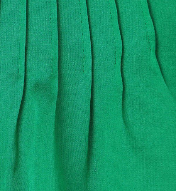 Ballsey「コットンシルクサテン ピンタックパフブラウス」|シャツ・ブラウス|