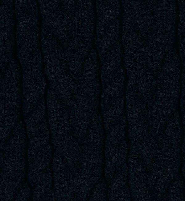 MACPHEE「ハイブリットコットンケーブル Vネックプルオーバー」|ニット・セーター|