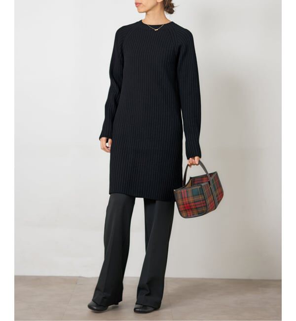 IENA「ワイドリブワンピース」|ワンピース|