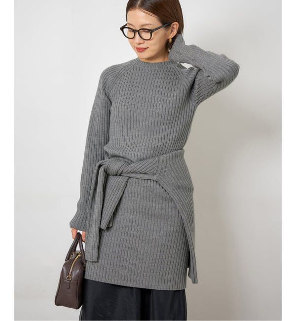 IENA「ワイドリブワンピース」|ワンピース|