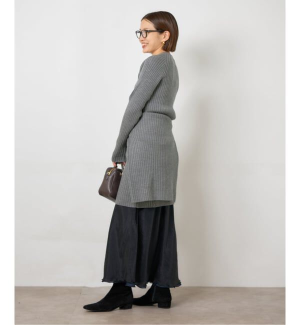 IENA「ワイドリブワンピース」|ワンピース|