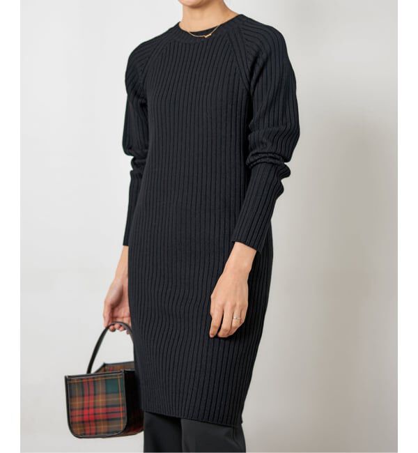 IENA「ワイドリブワンピース」|ワンピース|