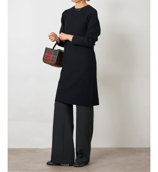 IENA「ワイドリブワンピース」|ワンピース|