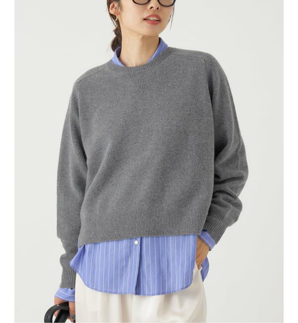 IENA「《追加》SUPER180クルーネックプルオーバー」|ニット・セーター|