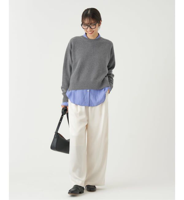 IENA「《追加》SUPER180クルーネックプルオーバー」|ニット・セーター|