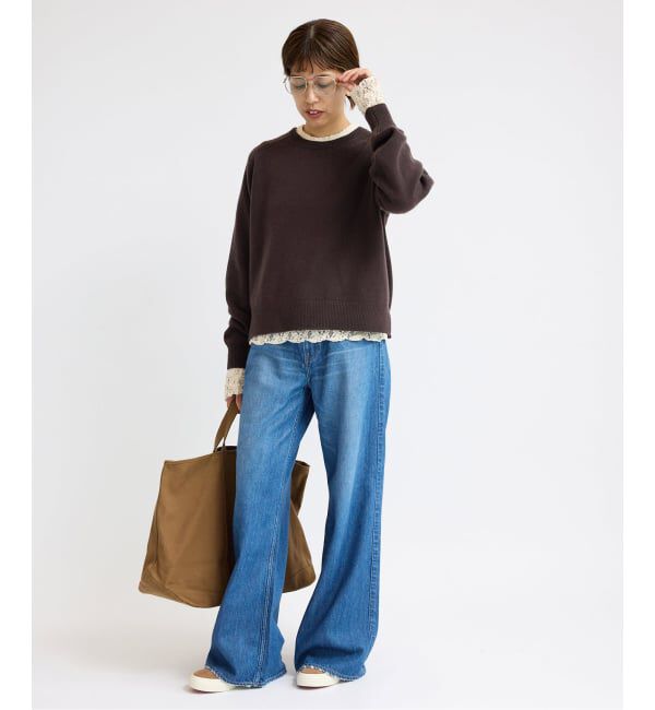 IENA「《追加》SUPER180クルーネックプルオーバー」|ニット・セーター|