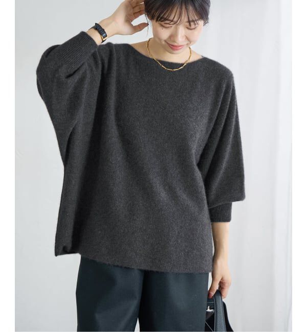 IENA「ピュア カシミヤ ドルマンプルオーバー」|ニット・セーター|