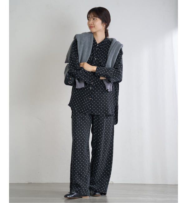 IENA「IPEKERフィブリルドットプリントシャツ」|シャツ・ブラウス|