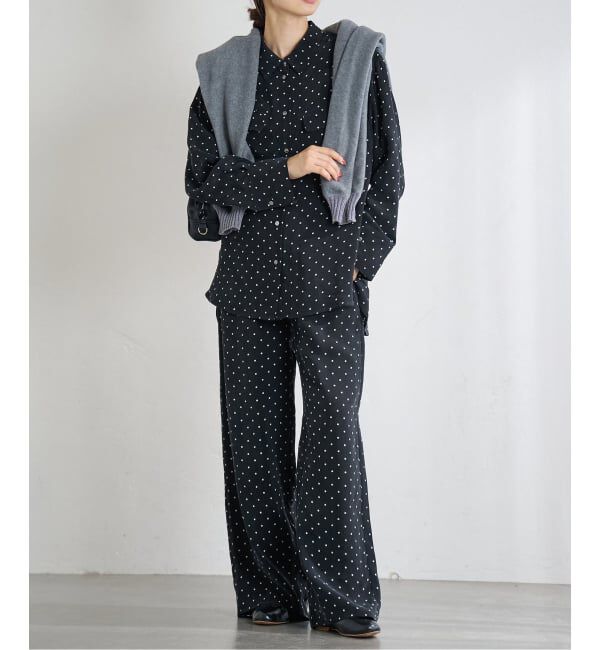 IENA「IPEKERフィブリルドットプリントシャツ」|シャツ・ブラウス|