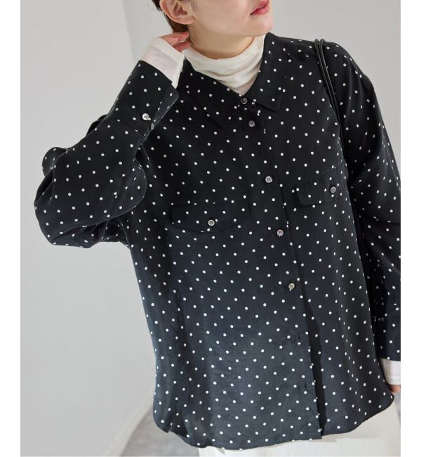 IENA「IPEKERフィブリルドットプリントシャツ」|シャツ・ブラウス|