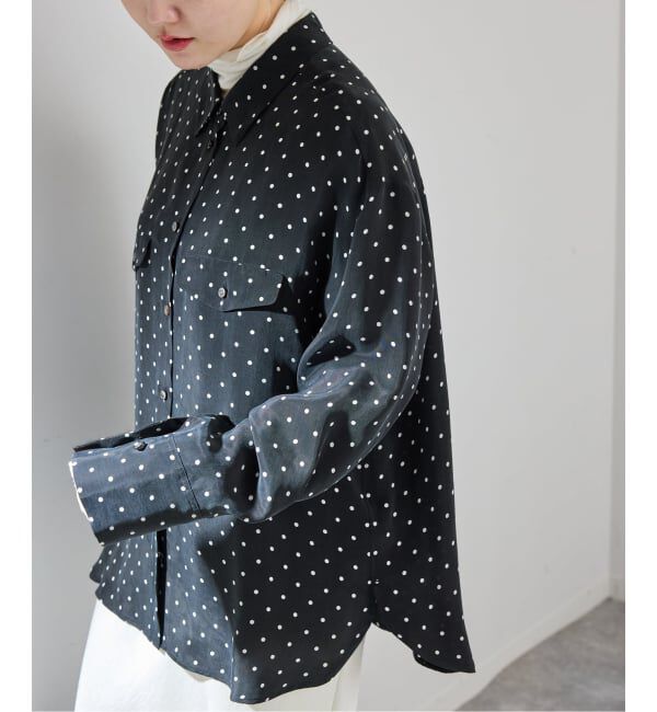 IENA「IPEKERフィブリルドットプリントシャツ」|シャツ・ブラウス|