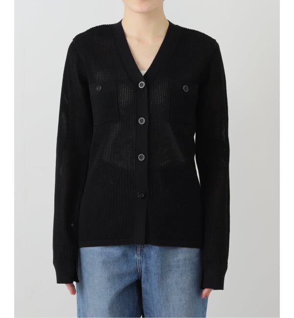 NOBLE「メッシュニットカーディガン」|カーディガン|