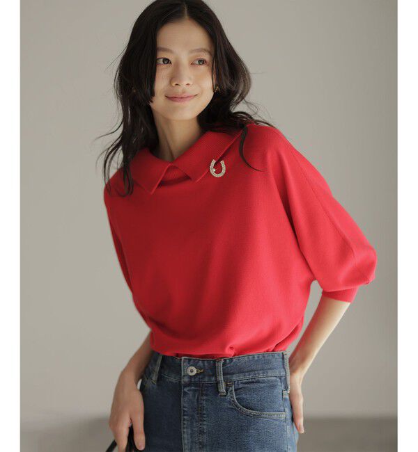 組曲「【2026年干支/開運コレクション】ホースシュービジュー ブローチ」|ブローチ・コサージュ|