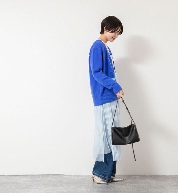 Rie Miller「《手洗い可能》ハンド刺繍Vネックカーディガン」|カーディガン|