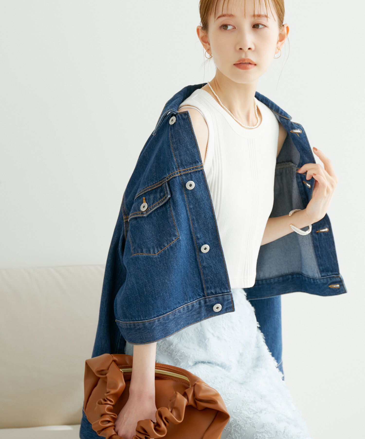 Rope&rsquo;Picnic「着丈が選べるタンクトップ」|タンクトップ|オフホワイト(15)