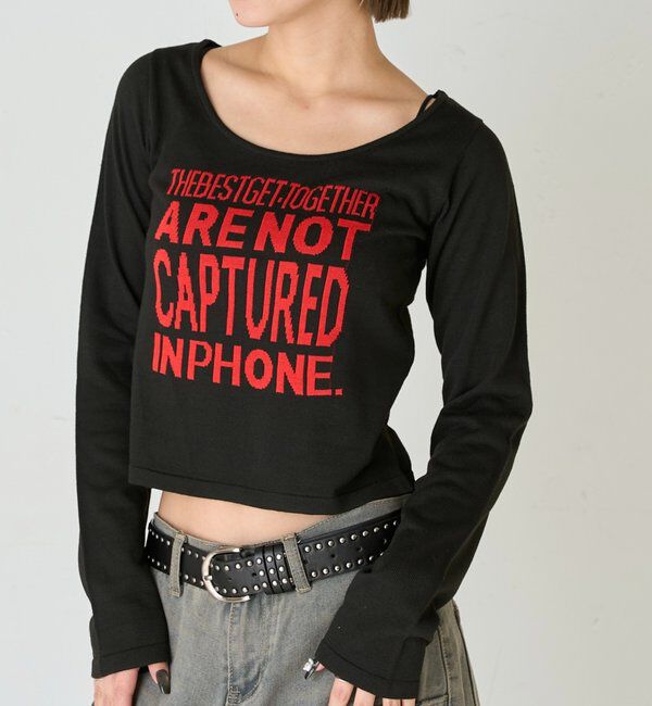  「【WEB限定】メッセージロゴニット」|ニット・セーター|