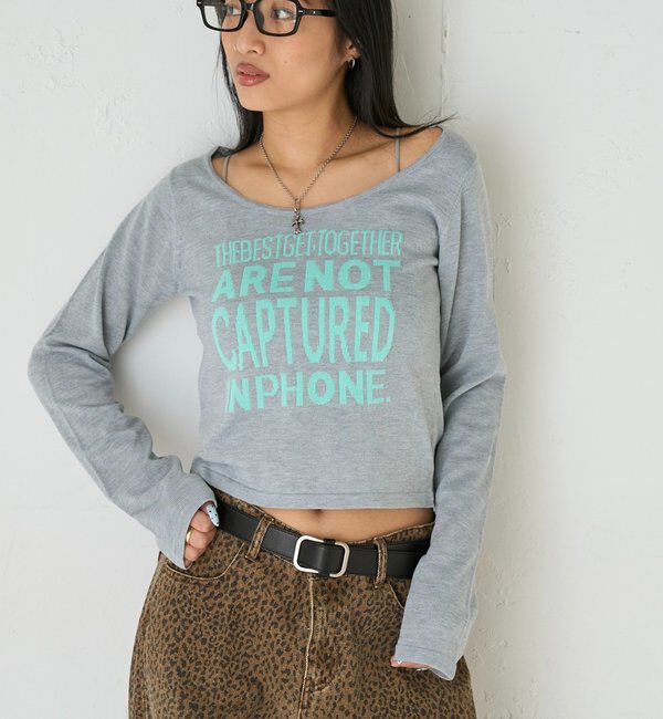  「【WEB限定】メッセージロゴニット」|ニット・セーター|