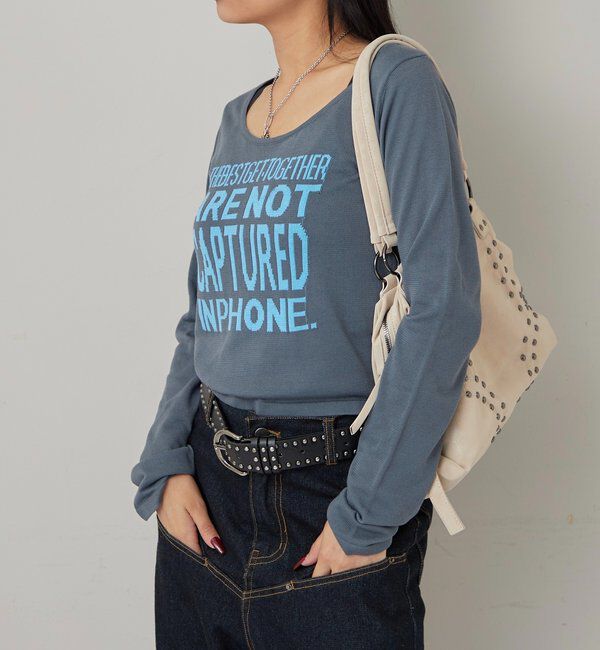  「【WEB限定】メッセージロゴニット」|ニット・セーター|