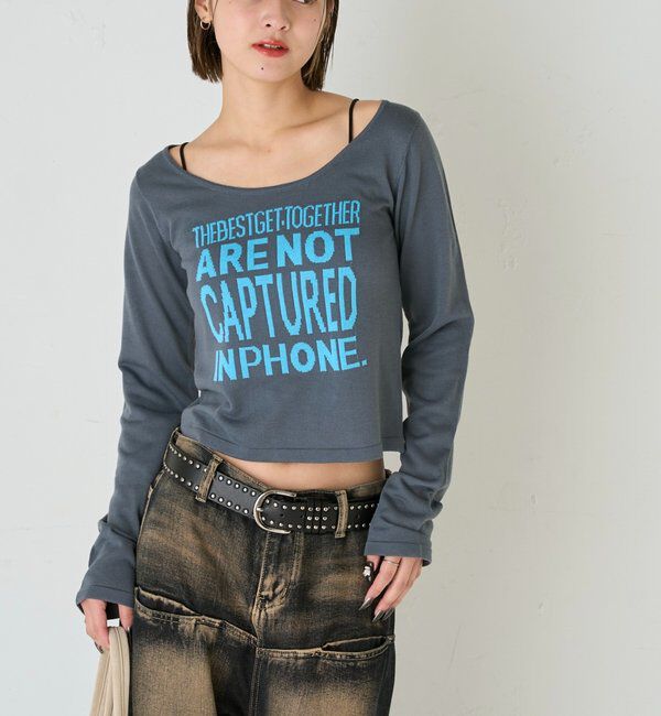  「【WEB限定】メッセージロゴニット」|ニット・セーター|