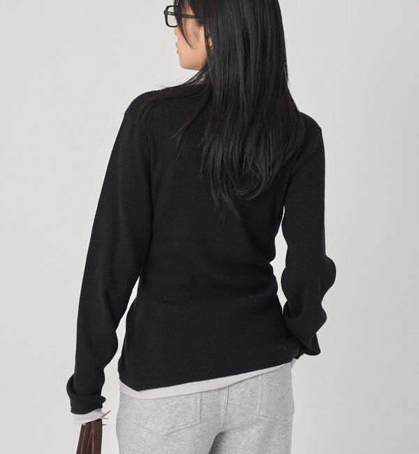  「レイヤードヘンリーナローカーデ」|ニット・セーター|