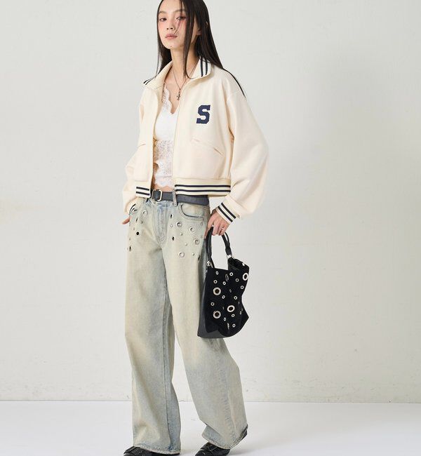  「EYELET LOW RISE DENIM /アイレットローライズデニム」|デニム|