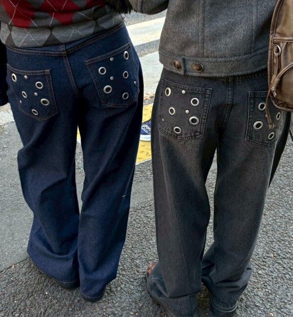  「EYELET LOW RISE DENIM /アイレットローライズデニム」|デニム|