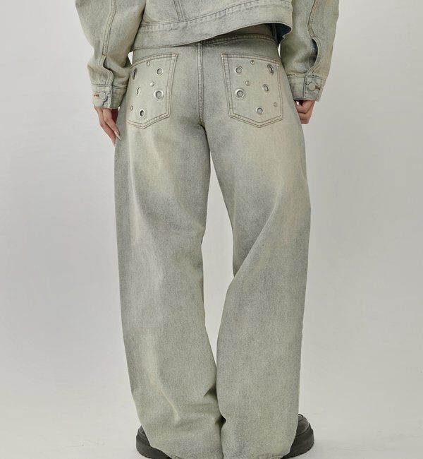  「EYELET LOW RISE DENIM /アイレットローライズデニム」|デニム|