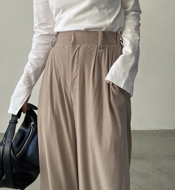  「ベロアワイドパンツ」|チノ|