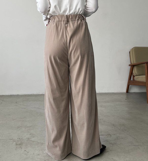  「ベロアワイドパンツ」|チノ|